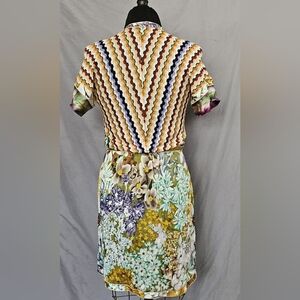 Missoni dress knitt/silk combo M